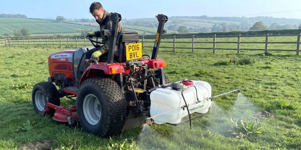 Weed spraying services for private paddocks in York